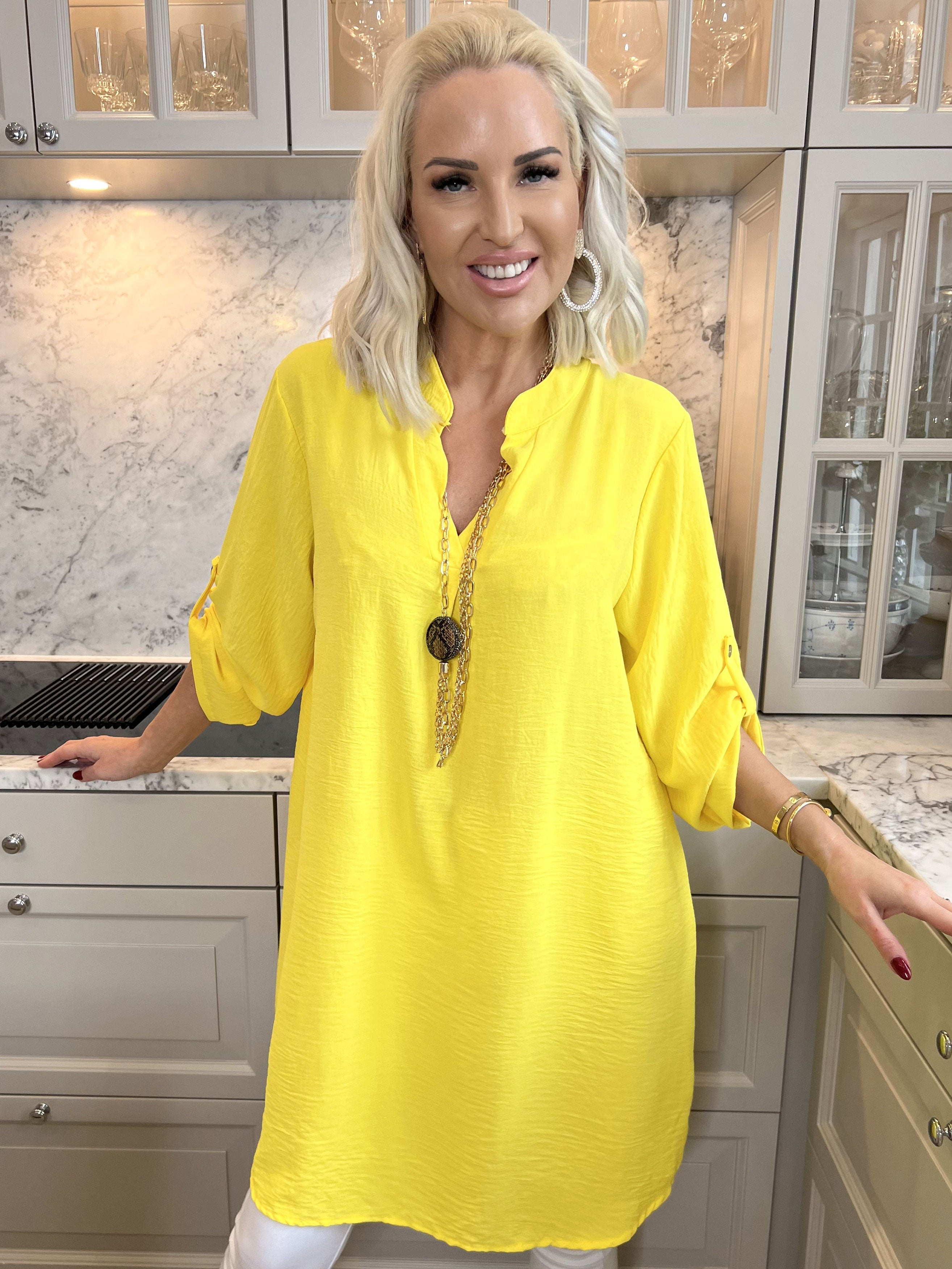 Vanesa Dress - Let og luftig kjole i plain farver